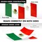 G128 - 5 Feet Tangle Free Spinning Flagpole (White) Mexico Flag Double Sided Brass Grommets Embroidered 2x3 ft (Flag Included) Aluminum Flag Pole